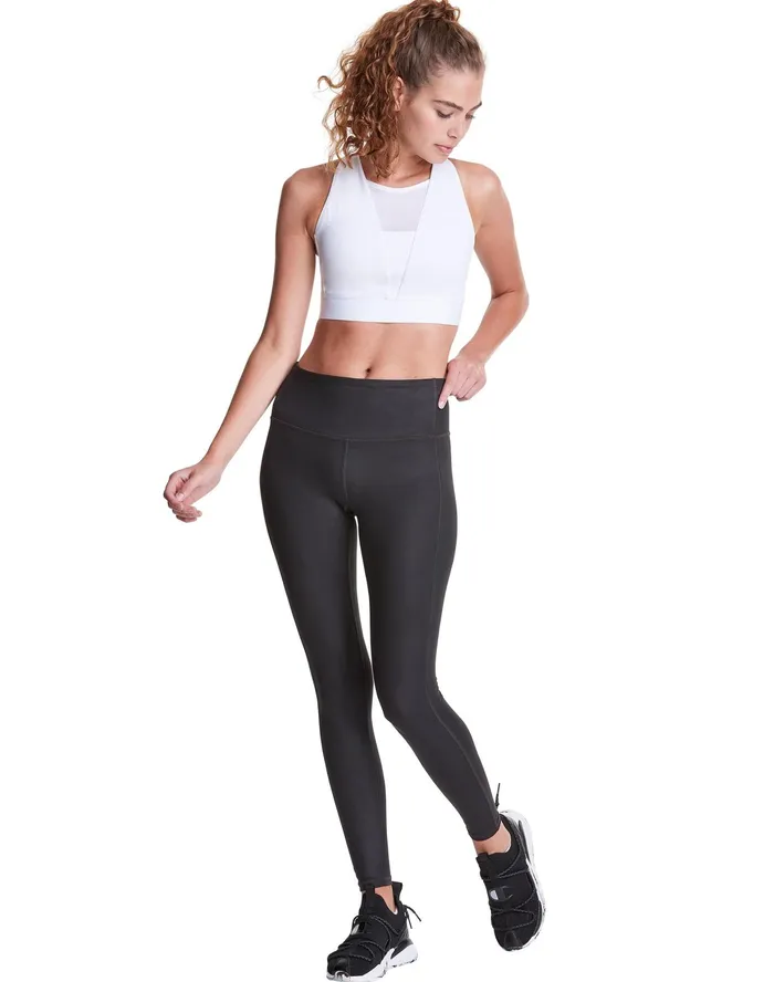 Absolute Shape High Impact Sports Bra C Logo White Women Champion Sports Bras and Bralettes