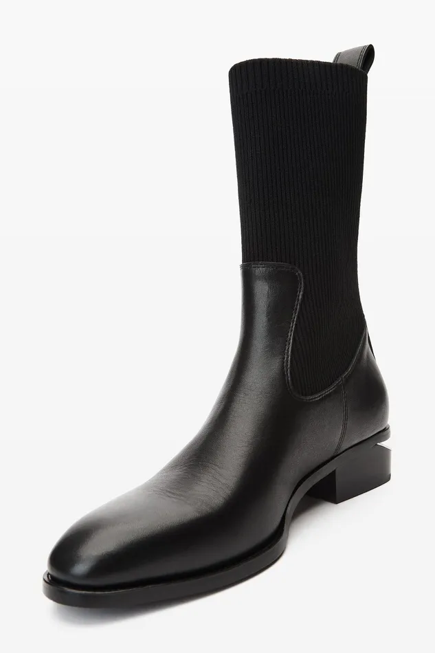 Alexander Wang Shoes Kane Sock Boot In Leather 8211 Women