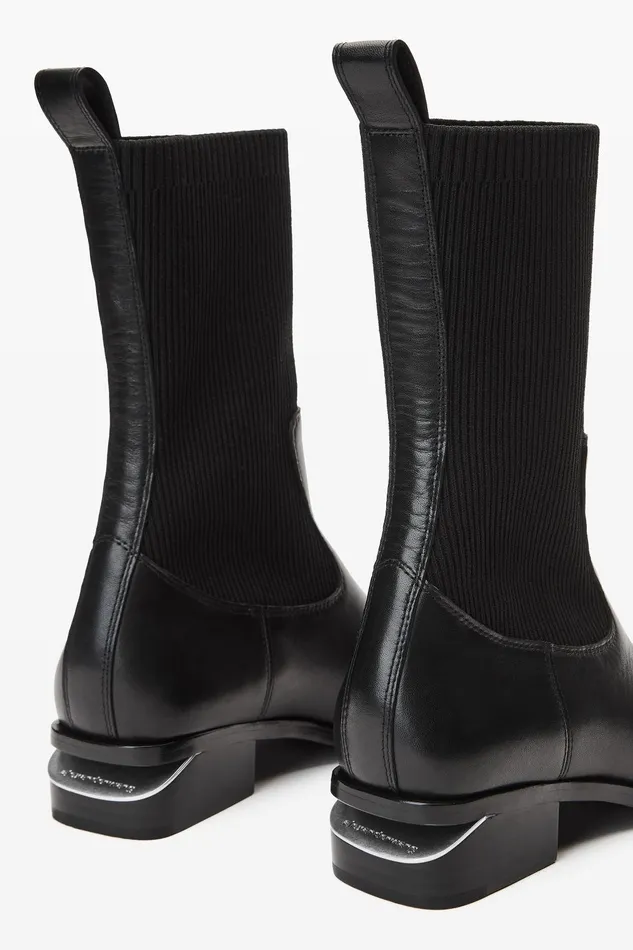 Alexander Wang Shoes Kane Sock Boot In Leather 8211 Women