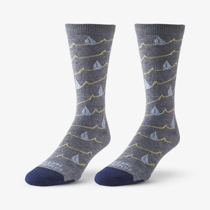 Allen Edmonds Boat Pattern Soft Touch PolyTencel Dress Socks Greyteal Men Socks