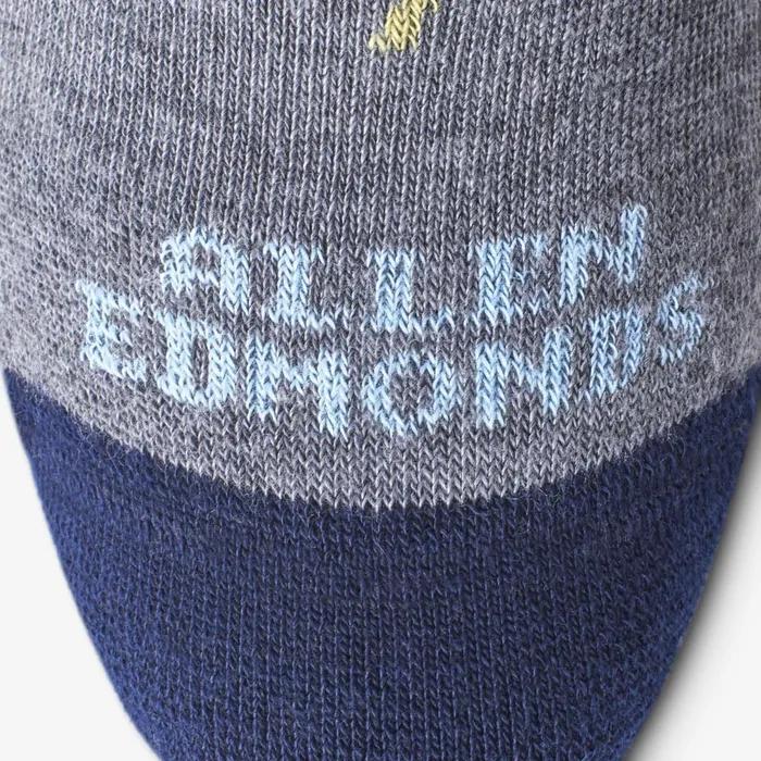 Allen Edmonds Boat Pattern Soft Touch PolyTencel Dress Socks Greyteal Men Socks