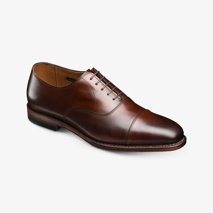 Allen Edmonds Exchange Place CapToe Dress Shoe Dark Chili Men Dress Shoes