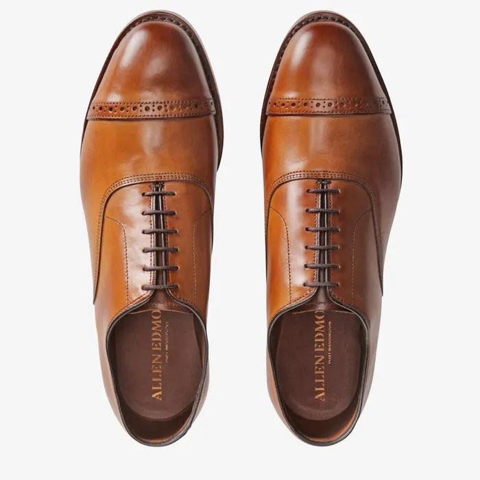 Allen Edmonds Fifth Avenue CapToe Oxford Walnut Men Wide Width Shoes