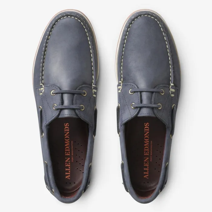 Allen Edmonds Force 10 Boat Shoe Blue Men Boat Shoes and Driving Mocs