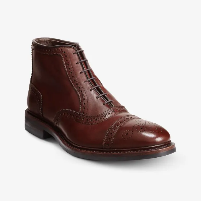 Allen Edmonds Hamilton Weatherproof Oxford Dress Boot Chili Men Wide Width Shoes