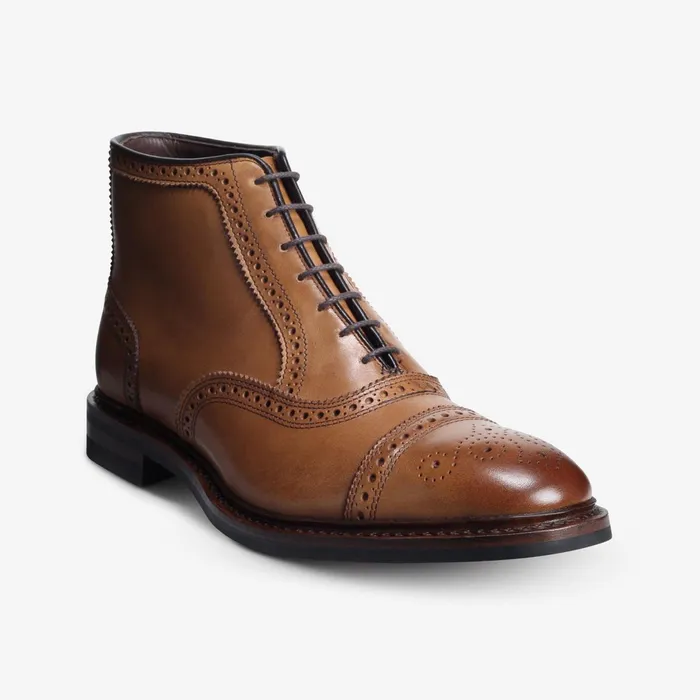 Allen Edmonds Hamilton Weatherproof Oxford Dress Boot Walnut Men Wide Width Shoes