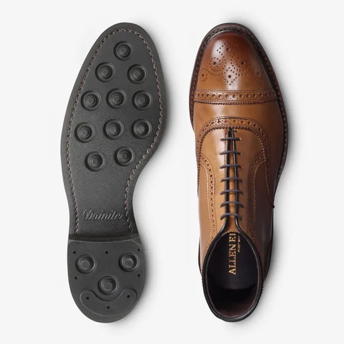 Allen Edmonds Hamilton Weatherproof Oxford Dress Boot Walnut Men Wide Width Shoes