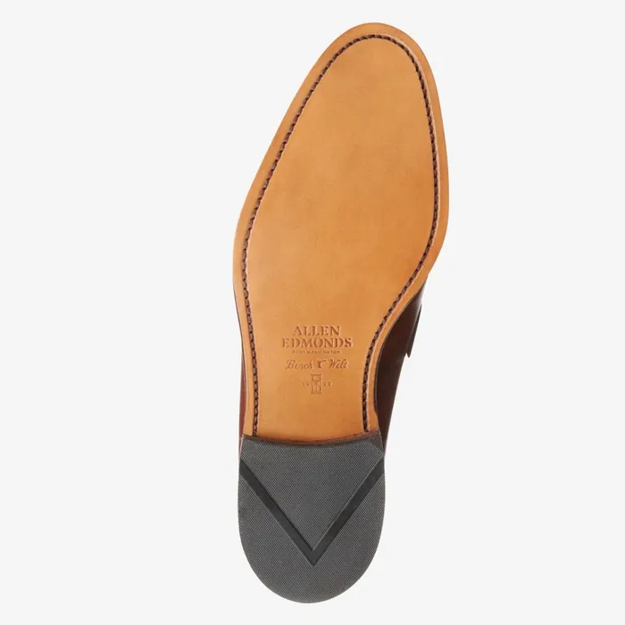 Allen Edmonds Lake Bluff Weave Dress Loafer Dark Chili Men Loafers and SlipOns