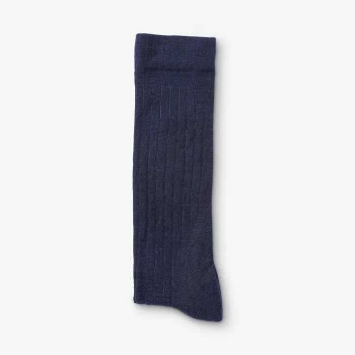 Allen Edmonds MidCalf Cotton Air Dress Socks Navy Men Socks