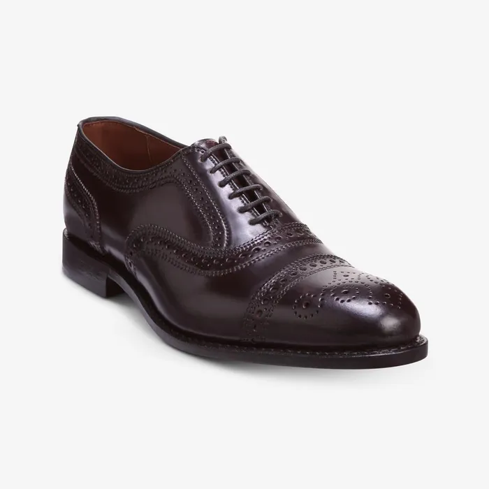 Allen Edmonds Strand Shell Cordovan CapToe Oxford Burgundy Men Wide Width Shoes