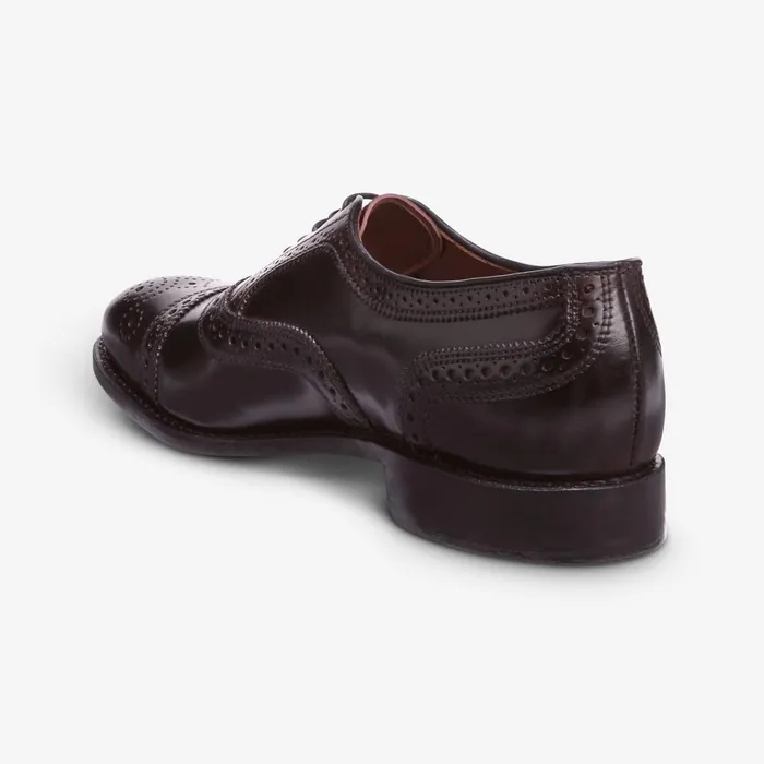Allen Edmonds Strand Shell Cordovan CapToe Oxford Burgundy Men Wide Width Shoes