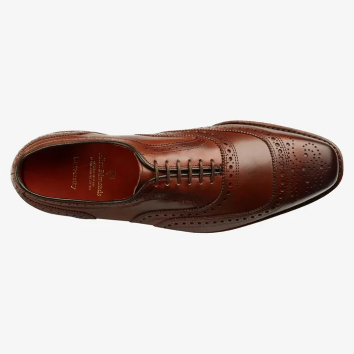 Allen Edmonds University Wingtips Dress Shoes Chili Burnished Leather Men Oxfords and Derbys
