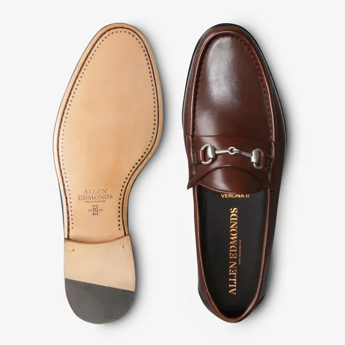 Allen Edmonds Verona II Italian Loafer Chili Men Loafers and SlipOns