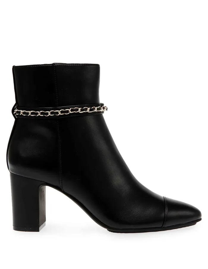 Anne Klein Suri Dress Bootie Black Pu Women Shoes