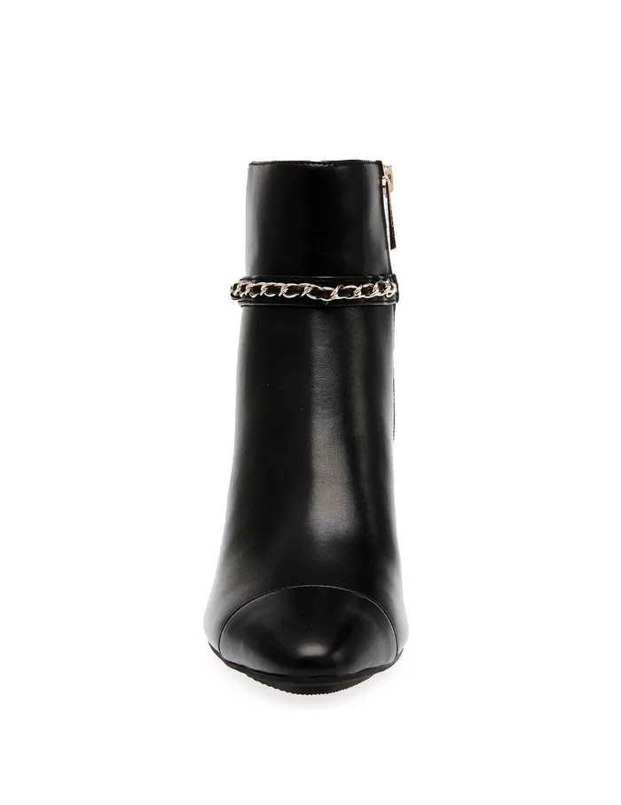 Anne Klein Suri Dress Bootie Black Pu Women Shoes