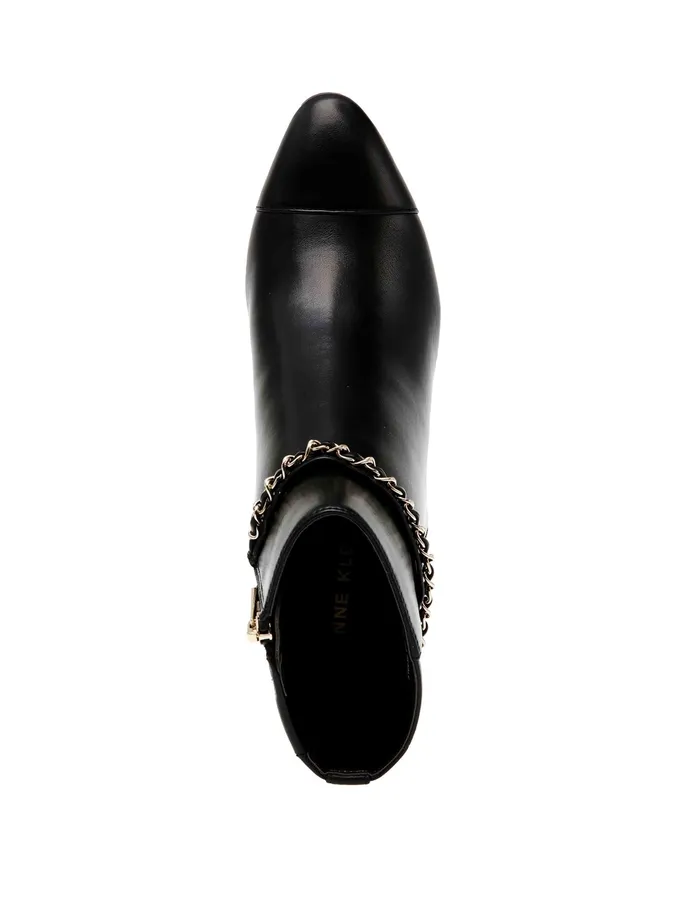 Anne Klein Suri Dress Bootie Black Pu Women Shoes