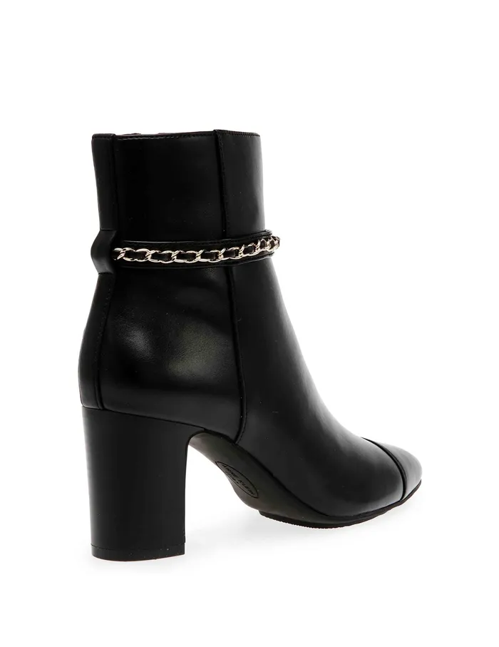 Anne Klein Suri Dress Bootie Black Pu Women Shoes