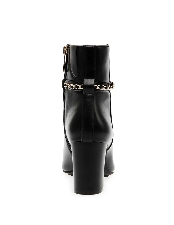 Anne Klein Suri Dress Bootie Black Pu Women Shoes