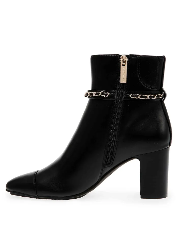 Anne Klein Suri Dress Bootie Black Pu Women Shoes