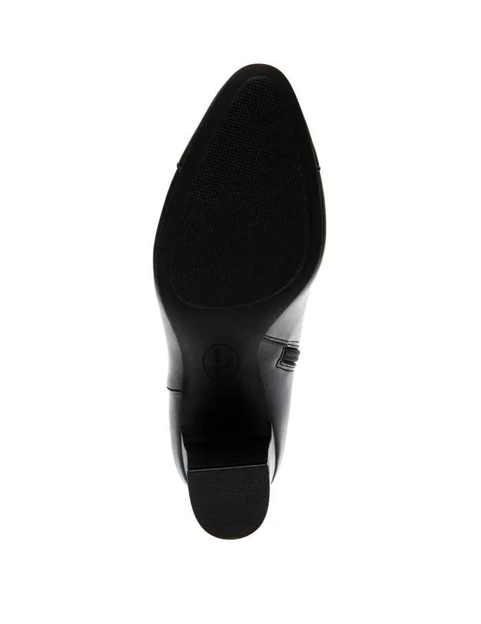 Anne Klein Suri Dress Bootie Black Pu Women Shoes