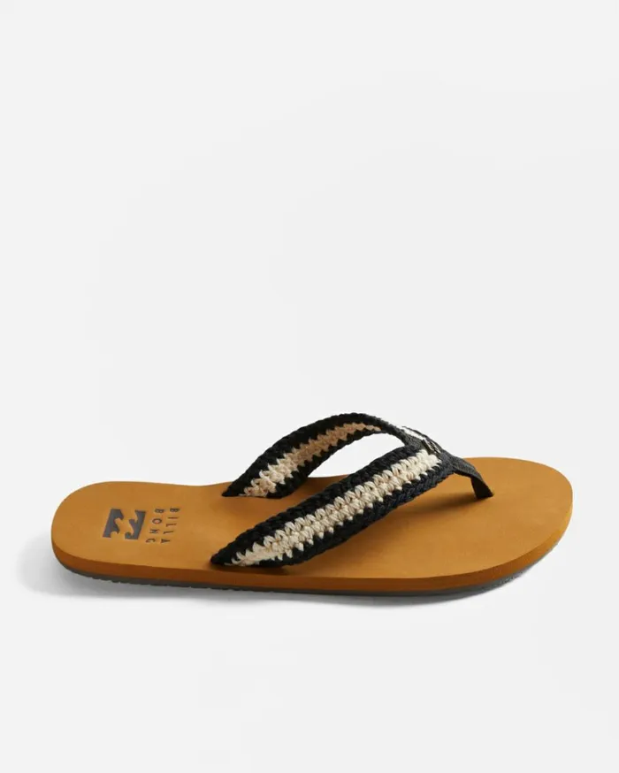 Baja Sandals Black White 2 Women Billabong Shoes