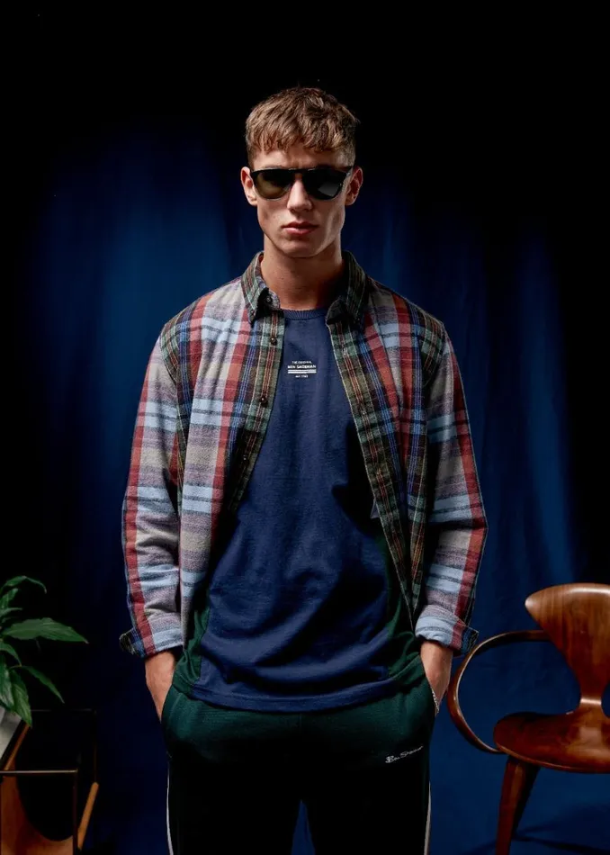Ben Sherman Long Sleeve Shirts Men Brushed Multicolour Check Oxford Shirt Ben Sherman Long Sleeve Shirts Men Brushed Multicolour Check Oxford Shirt