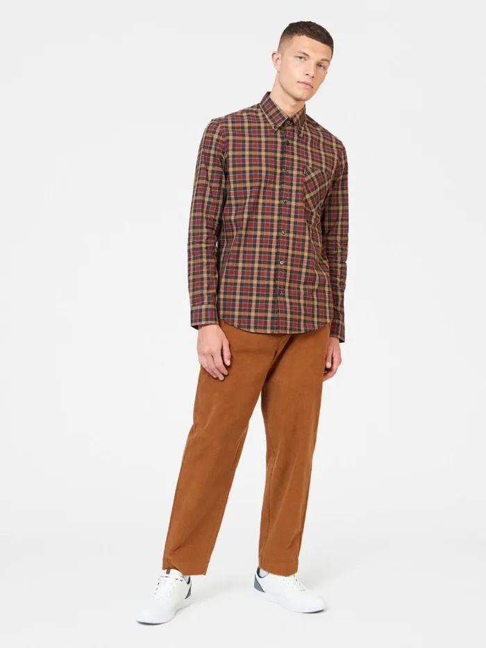 Ben Sherman Long Sleeve Shirts Men Signature Classic Check Shirt 8211 Red Ben Sherman Long Sleeve Shirts Men Signature Classic Check Shirt 8211 Red