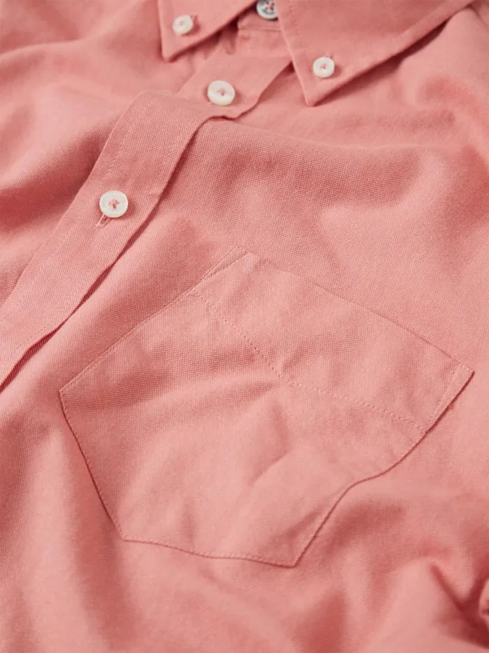 Ben Sherman Long Sleeve Shirts Men Signature Organic Oxford Shirt 8211 Raspberry