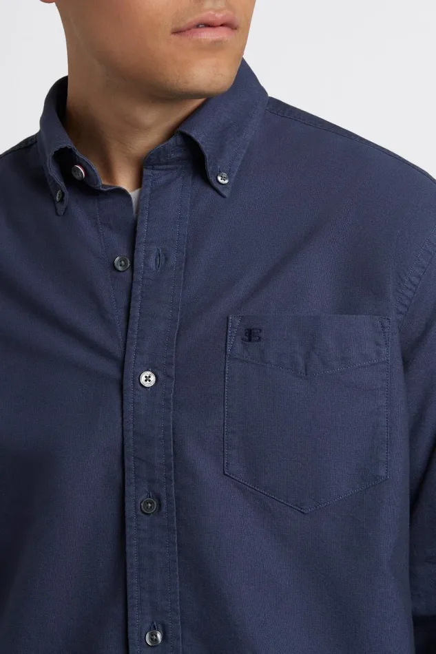 Ben Sherman Oxford Shirts Men Beatnik Oxford Garment Dye Shirt 8211 Indigo