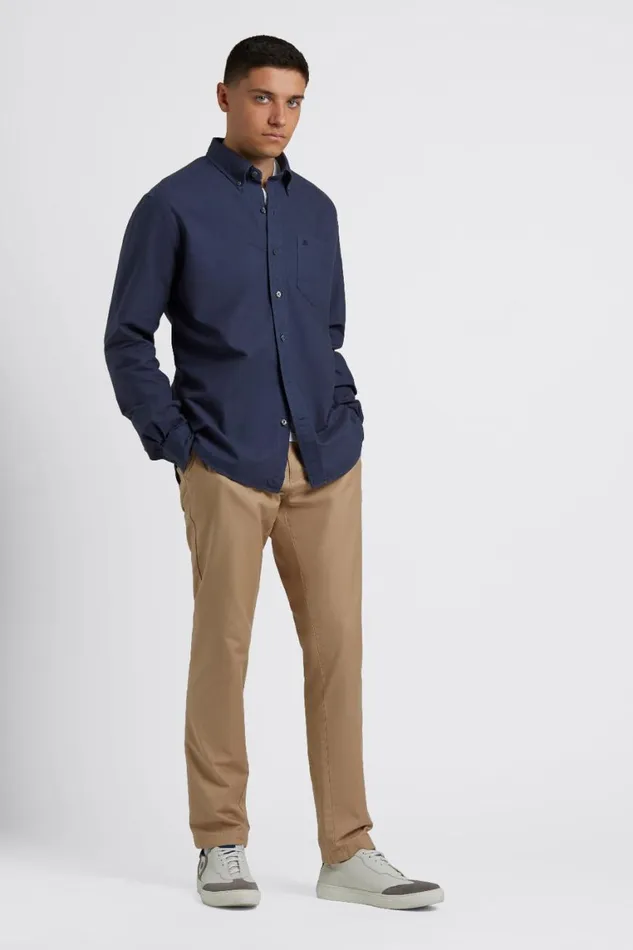 Ben Sherman Oxford Shirts Men Beatnik Oxford Garment Dye Shirt 8211 Indigo