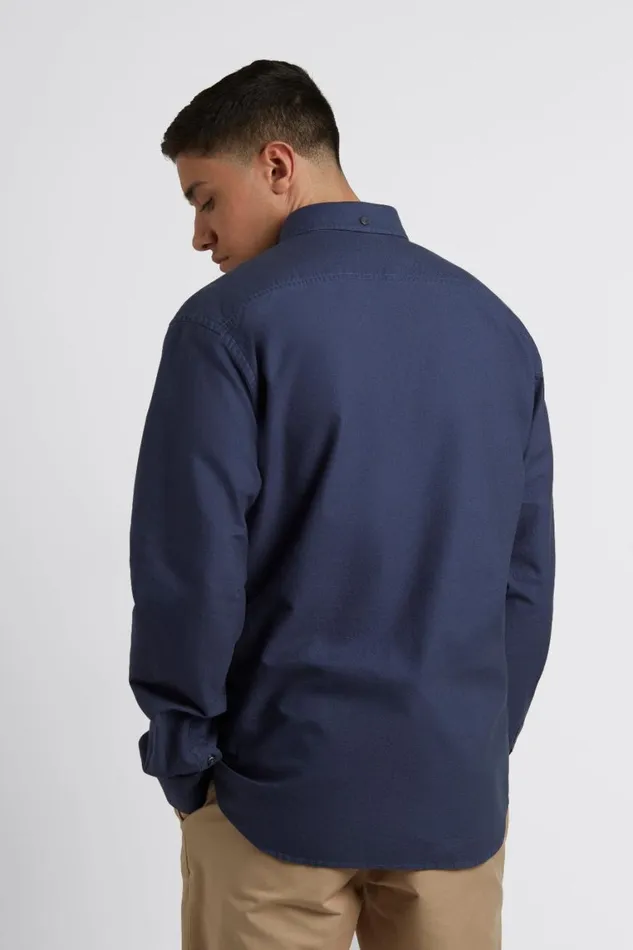 Ben Sherman Oxford Shirts Men Beatnik Oxford Garment Dye Shirt 8211 Indigo