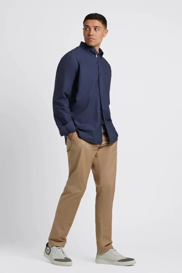 Ben Sherman Oxford Shirts Men Beatnik Oxford Garment Dye Shirt 8211 Indigo
