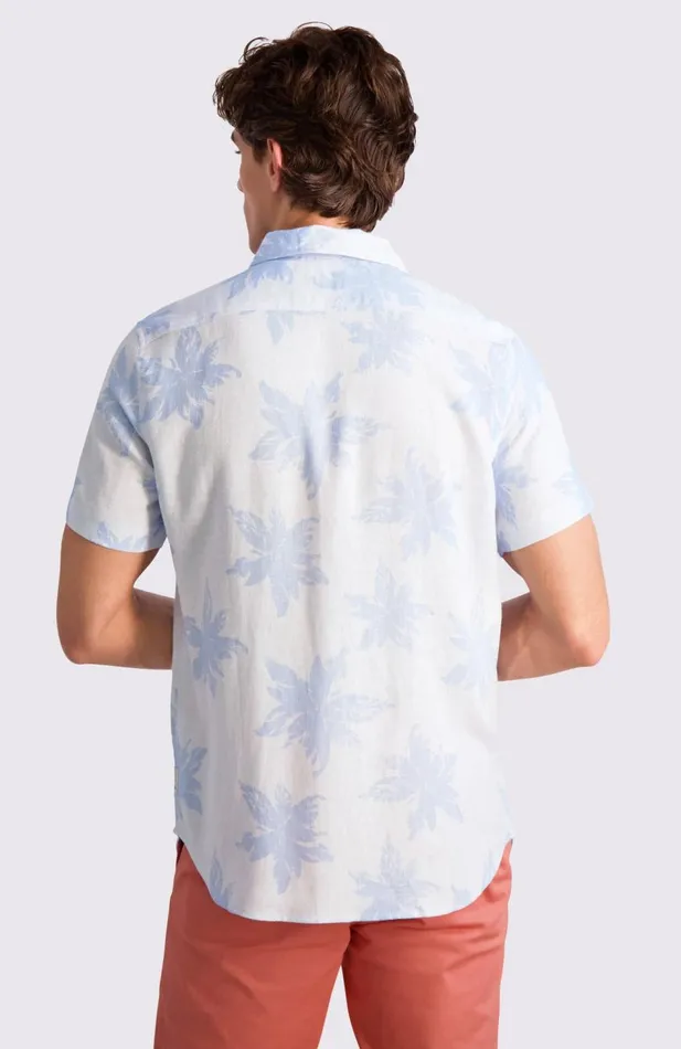 Ben Sherman Short Sleeve Shirts Men Exploded Flower Print Shirt 8211 Light Blue Ben Sherman Short Sleeve Shirts Men Exploded Flower Print Shirt 8211 Light Blue