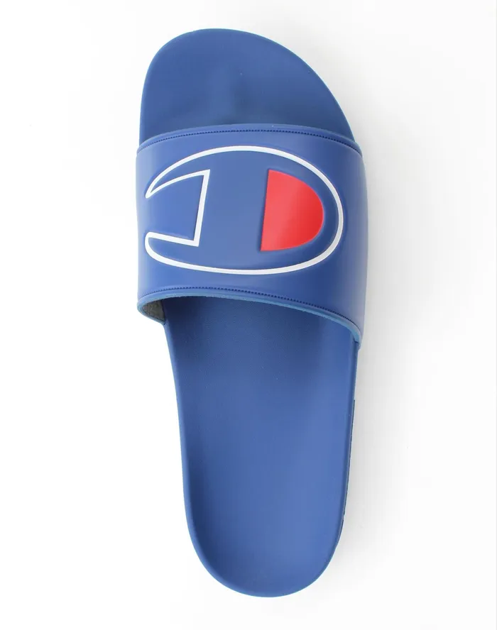 Big Kids039 Slide Sandals C Logo Royal Kids Champion Lifestyle