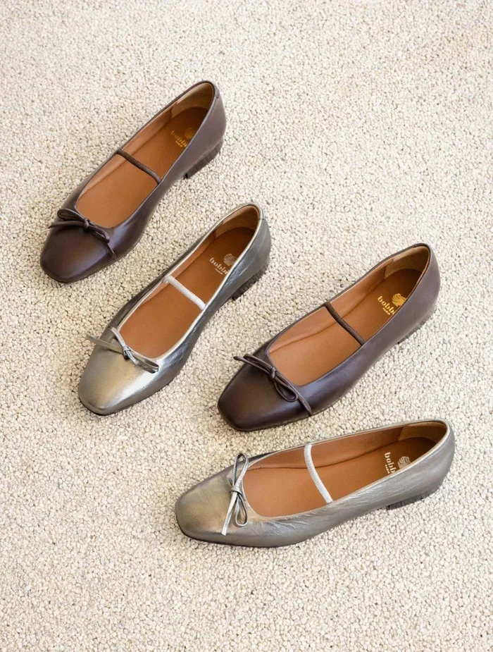 Bobbies Ballet Flats Kaa Cosmic Silver 8211 Women