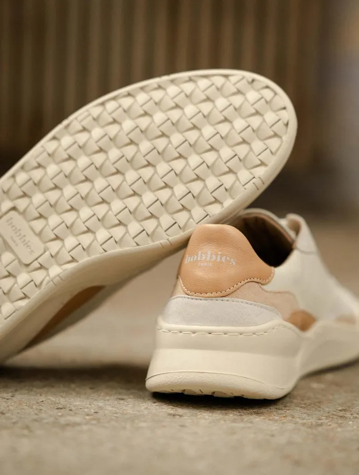 Bobbies Sneakers Beverly Off White Toffee Beige 8211 Women