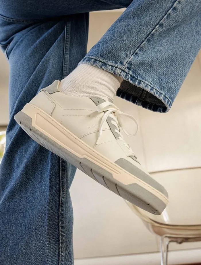 Bobbies Sneakers Cyrus Off White and Frosty Blue 8211 Men