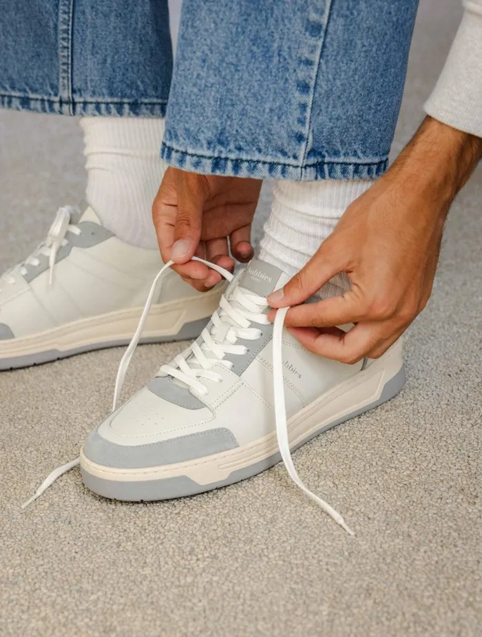 Bobbies Sneakers Cyrus Off White and Frosty Blue 8211 Men