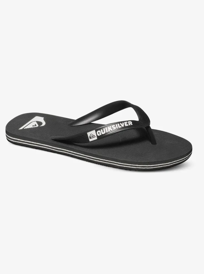 Boys Quiksilver Sandals Boy039s 816 Molokai FlipFlops Blackblackwhite