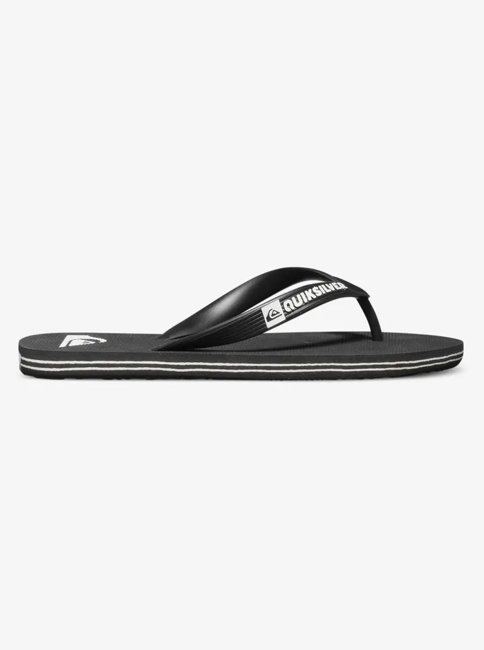 Boys Quiksilver Sandals Boy039s 816 Molokai FlipFlops Blackblackwhite Boys Quiksilver Sandals Boy039s 816 Molokai FlipFlops Blackblackwhite