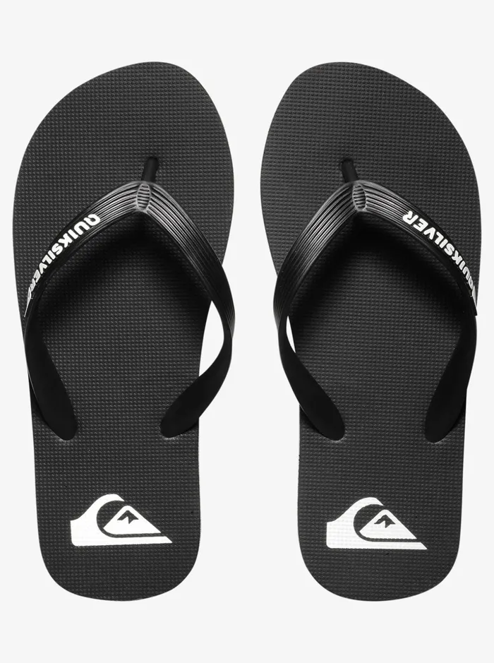 Boys Quiksilver Sandals Boy039s 816 Molokai FlipFlops Blackblackwhite Boys Quiksilver Sandals Boy039s 816 Molokai FlipFlops Blackblackwhite