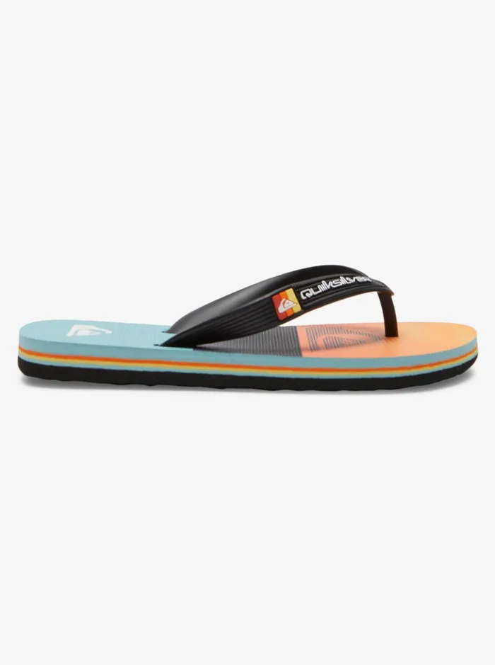 Boys Quiksilver Sandals Boy039s 816 Molokai FlipFlops Blackorangegrey Boys Quiksilver Sandals Boy039s 816 Molokai FlipFlops Blackorangegrey