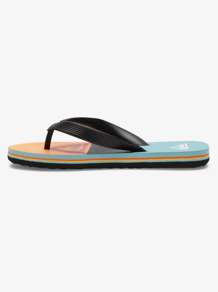 Boys Quiksilver Sandals Boy039s 816 Molokai FlipFlops Blackorangegrey Boys Quiksilver Sandals Boy039s 816 Molokai FlipFlops Blackorangegrey