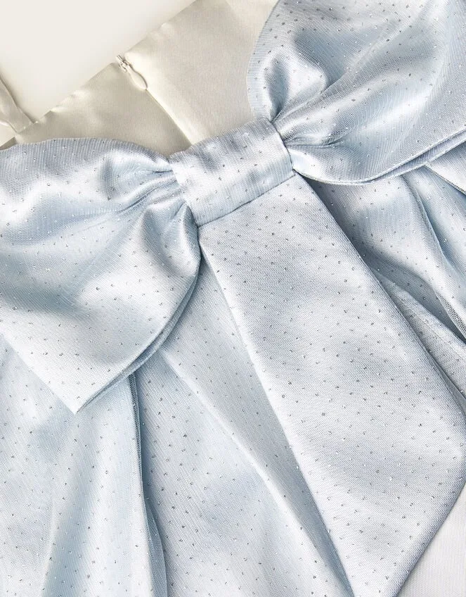 Children Anastasia Glitter Tulle Maxi Dress Blue Monsoon Dresses