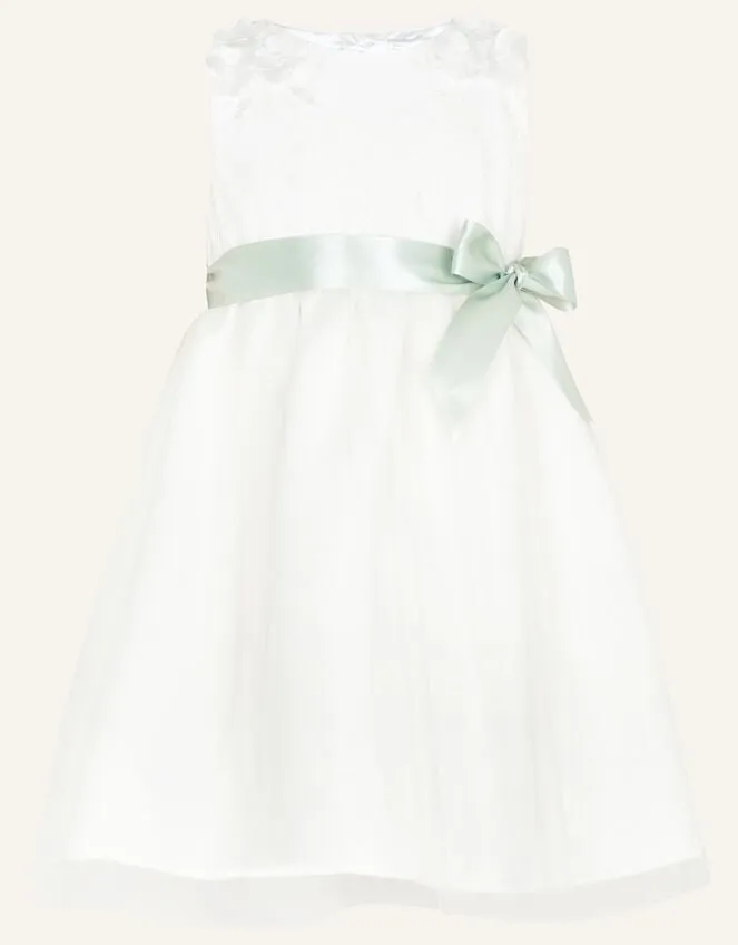 Children Baby Freya Scuba Bridesmaids Dress Ivory Monsoon Dresses