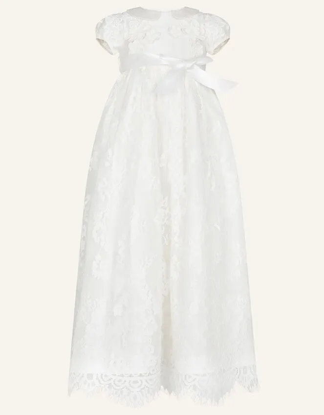 Children Baby Provenza Silk Christening Dress Ivory Monsoon Partywear