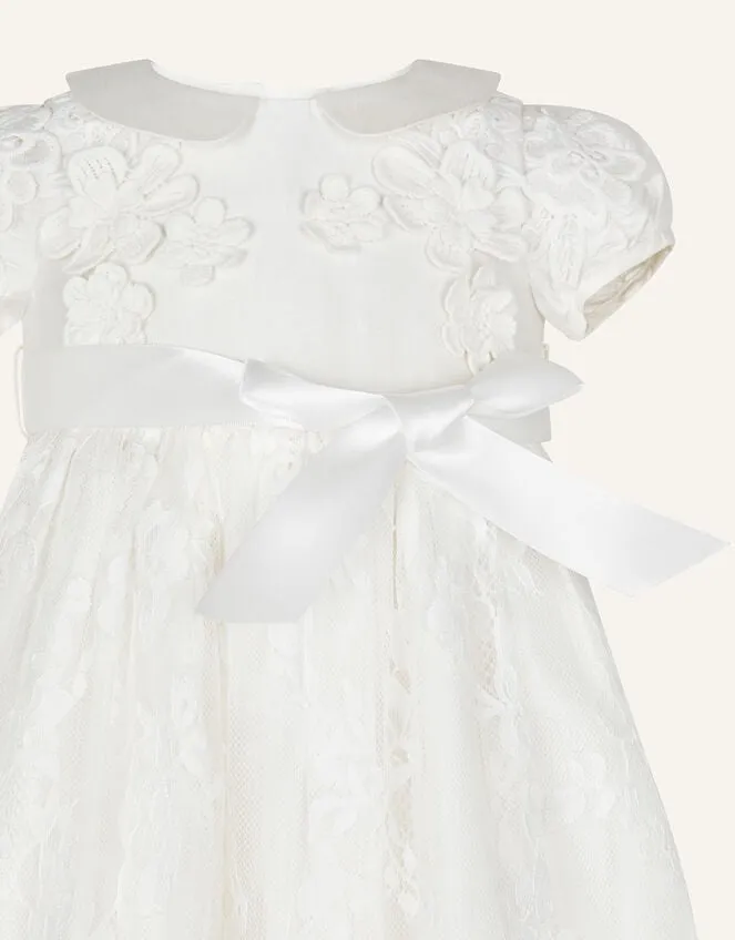 Children Baby Provenza Silk Christening Dress Ivory Monsoon Partywear