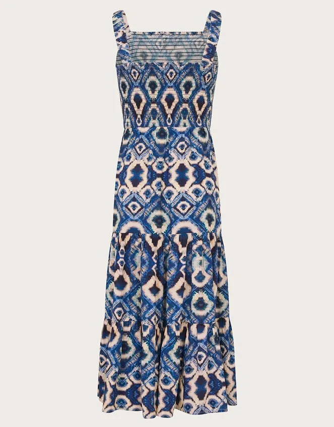 Children Batik Print Dress Blue Monsoon Dresses