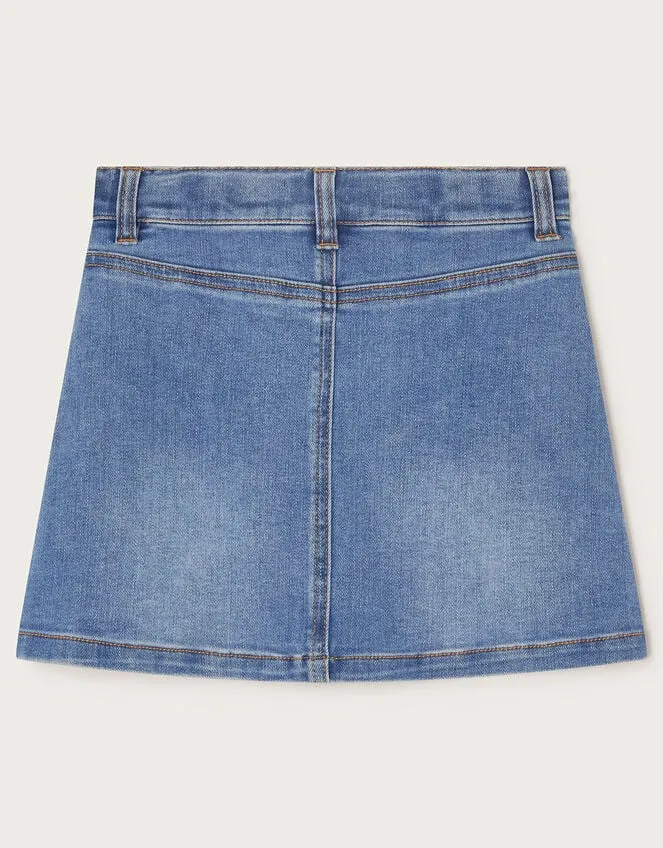 Children Denim Mini Skirt Blue Monsoon Casualwear Collection
