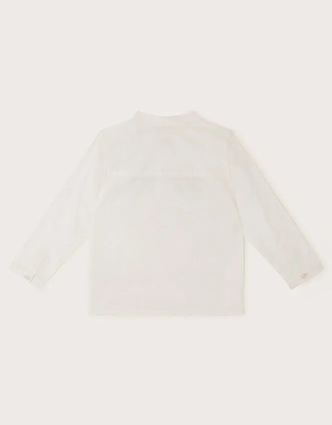 Children Embroidered Kurta Ivory Monsoon Tops and TShirts